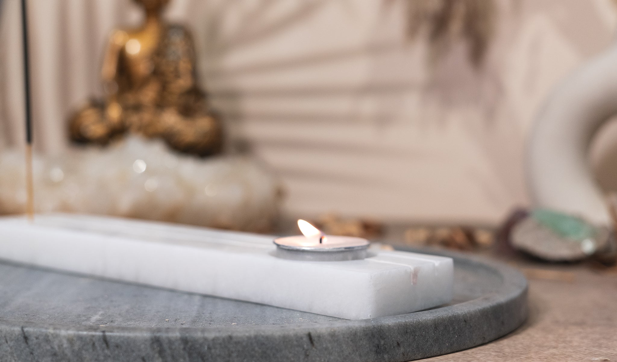 Linear TeaLight & Incense Plate