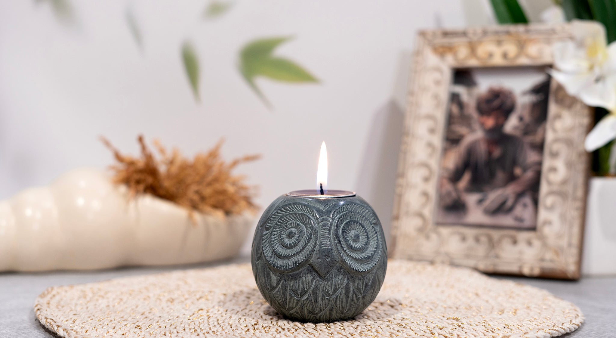 Nocturne Owl TeaLight Sphere