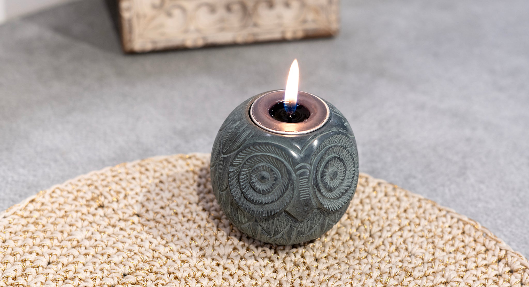 Nocturne Owl TeaLight Sphere