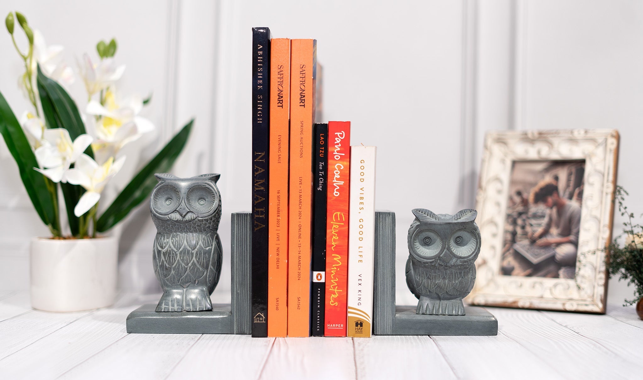 Nocturne Owl Wisdom Keeper Bookends