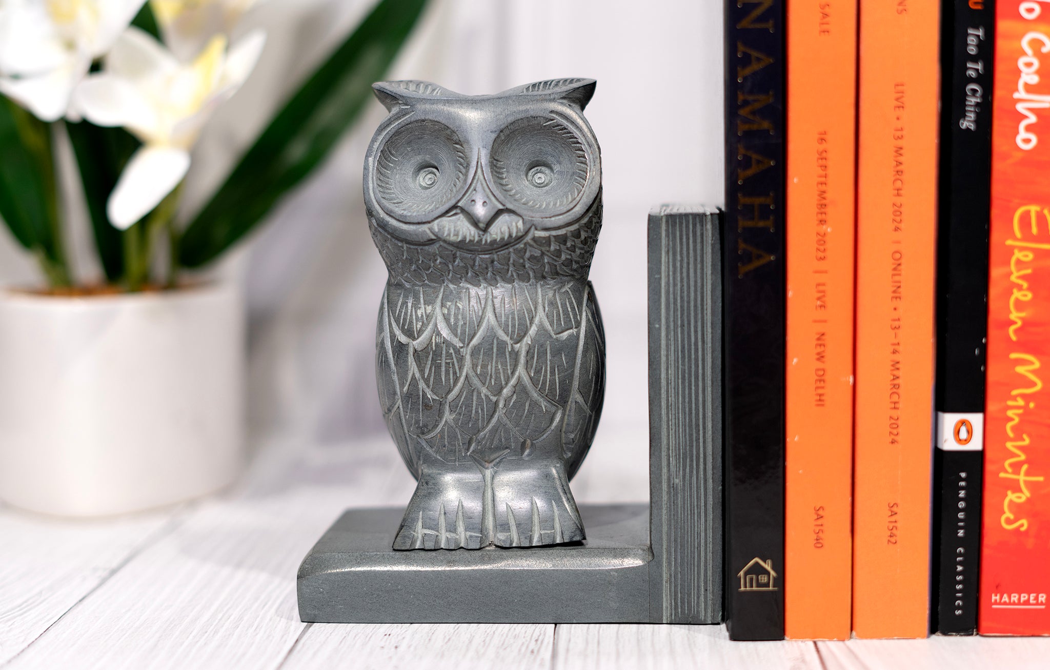 Nocturne Owl Wisdom Keeper Bookends